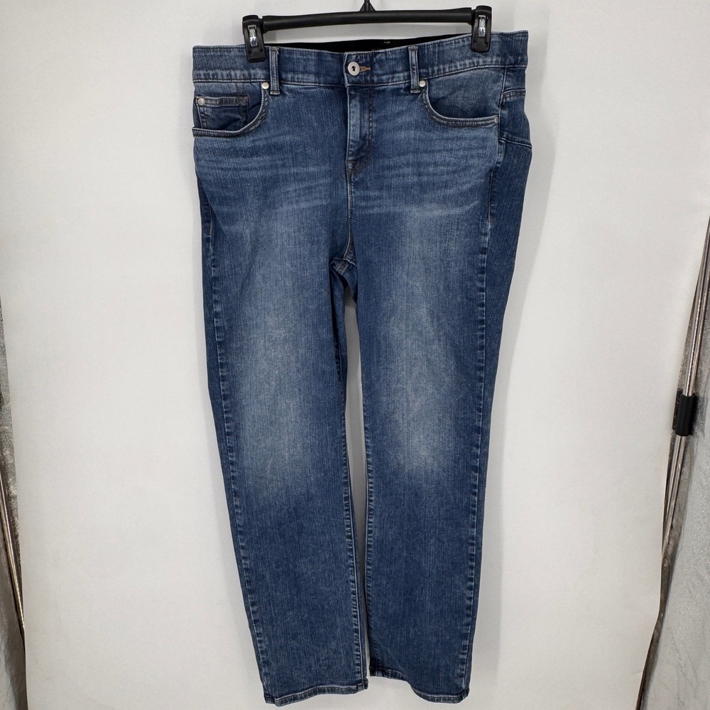 Torrid Bombshell Straight Jeans Womens 20T Blue Excellent Premium Stretch Tall